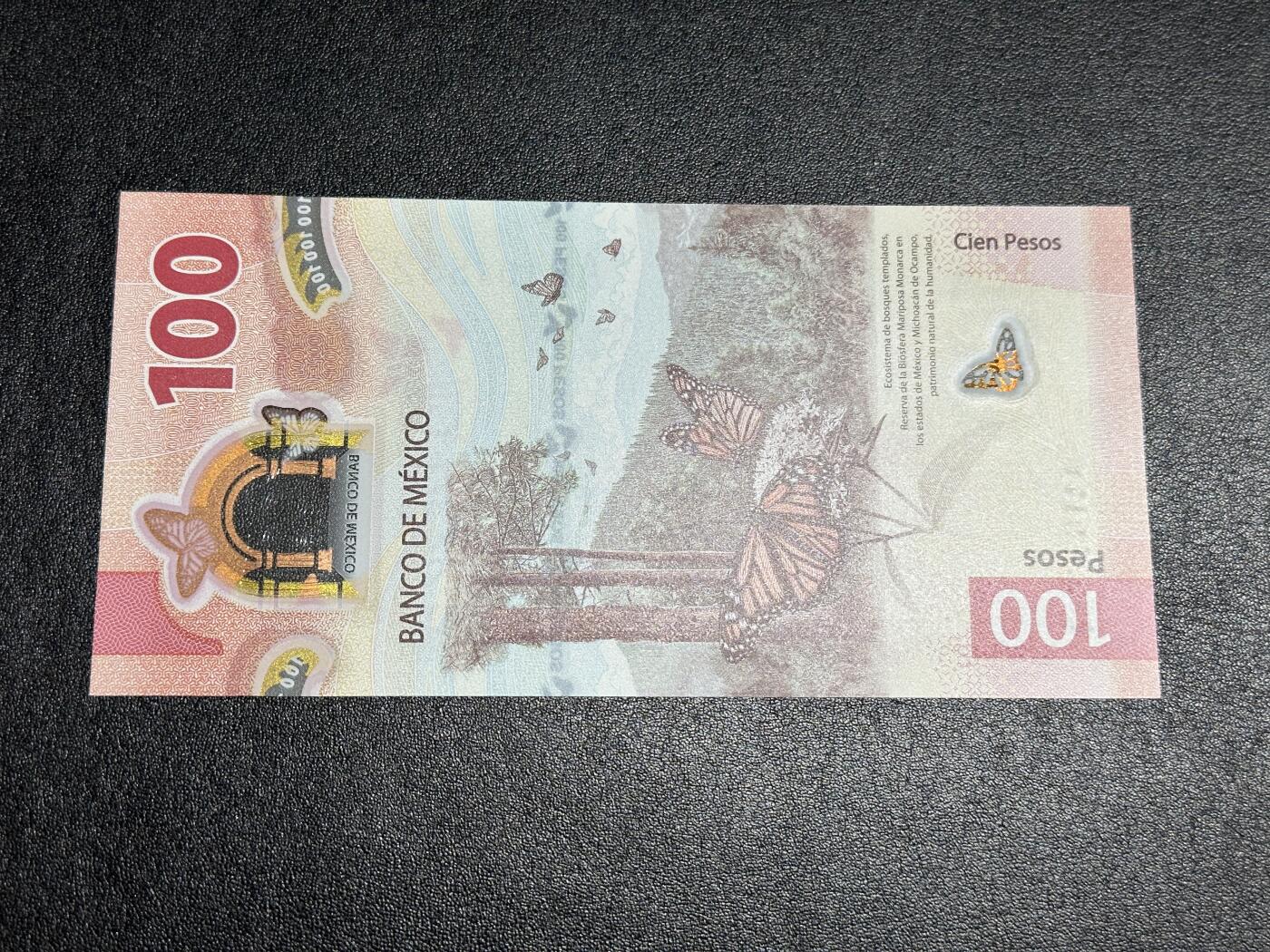 《外钞收藏家》第三百九十八期 2020年墨西哥100比索 全新UNC AA冠