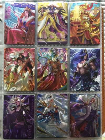 卡牌限时004专场 一间卡封神粗闪套卡，40主卡+9特卡全套，带全新卡册，卡套膜入册。