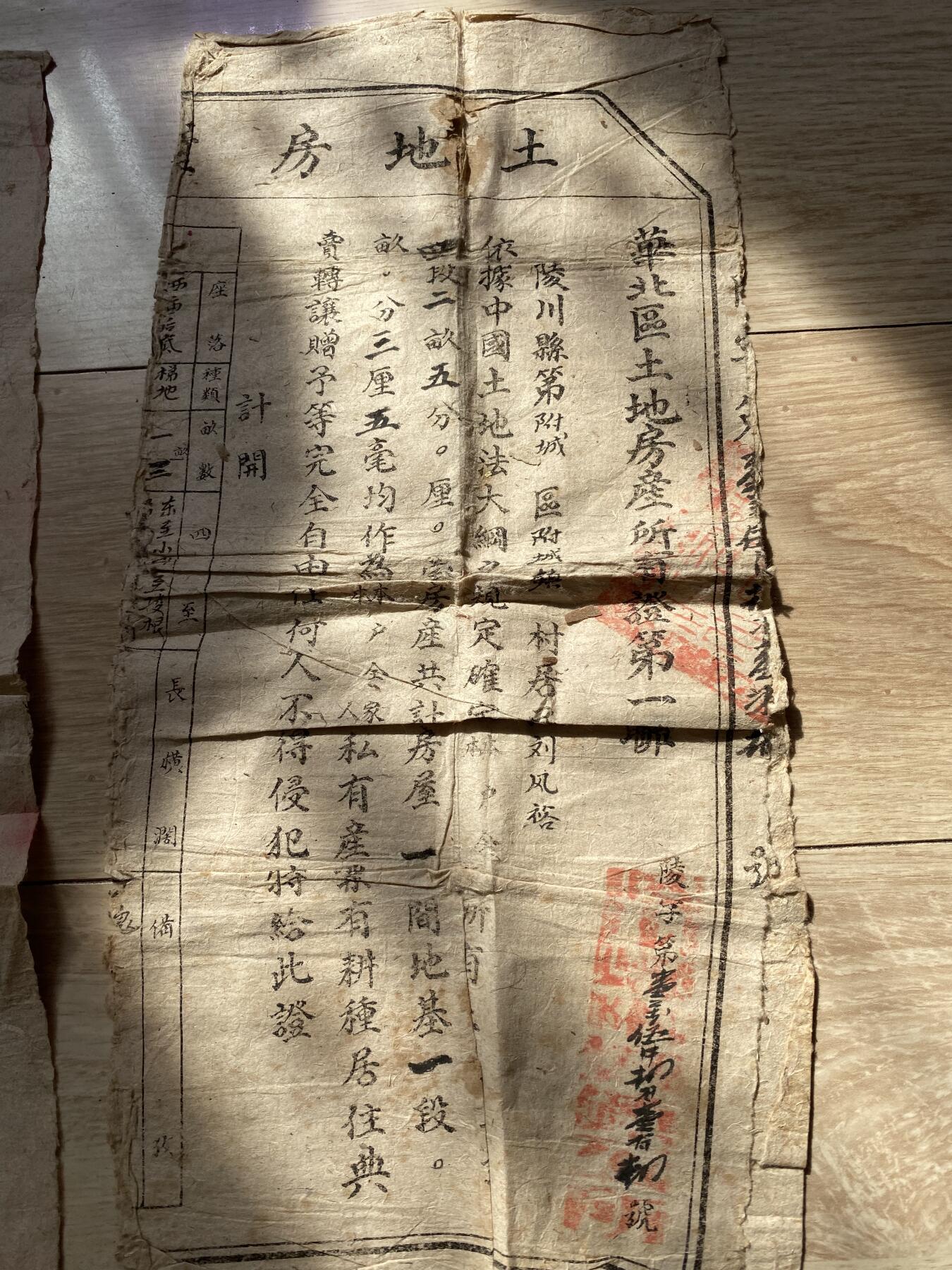 老地契、契约9张，品相如图，168包快递