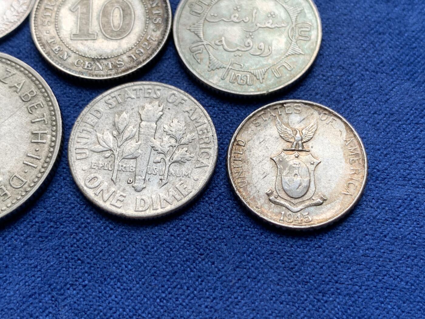 《竞宝斋》第294场- 周日，周一  2场连拍 （全场包邮） 6枚一组 流通品小银币 品相种类见图