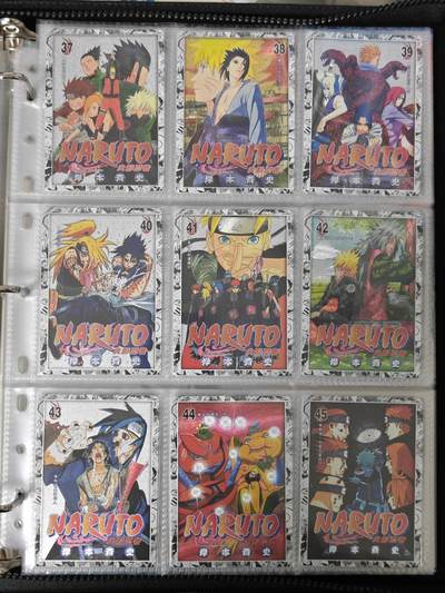 玩卡战线超级大甩拍第39期（周六晚10点截拍）请寄存过多的卡友准许发货哇！ 藏无缺-火影忍者封面粗闪卡72张全套，已绝版，璇哥极致粗闪工艺，精雕细刻，内容见展示