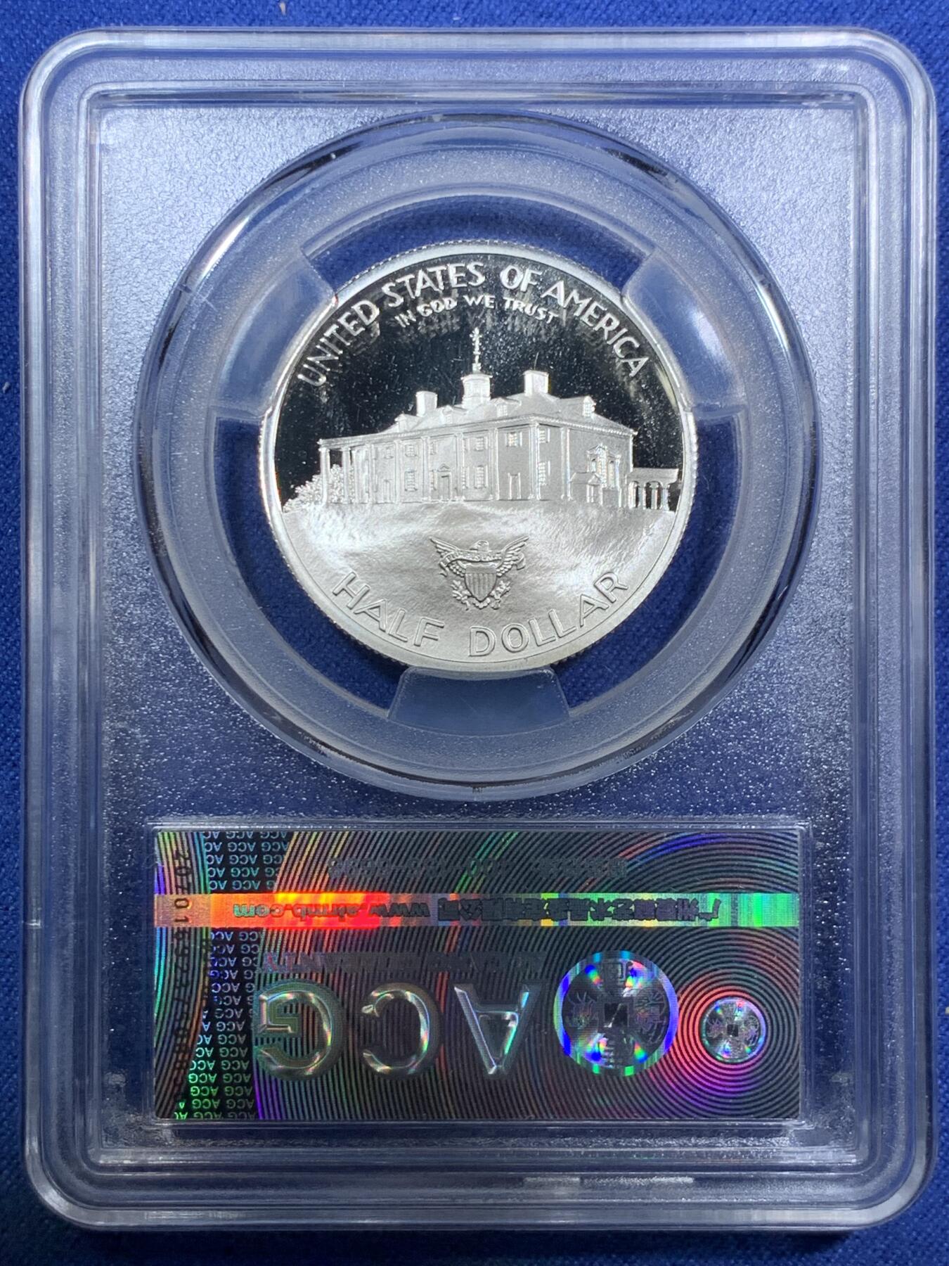 《竞宝斋》第294场- 周日，周一  2场连拍 （全场包邮） ACG PF68 1982年美国华盛顿诞辰250周年精质银币 绝美好品