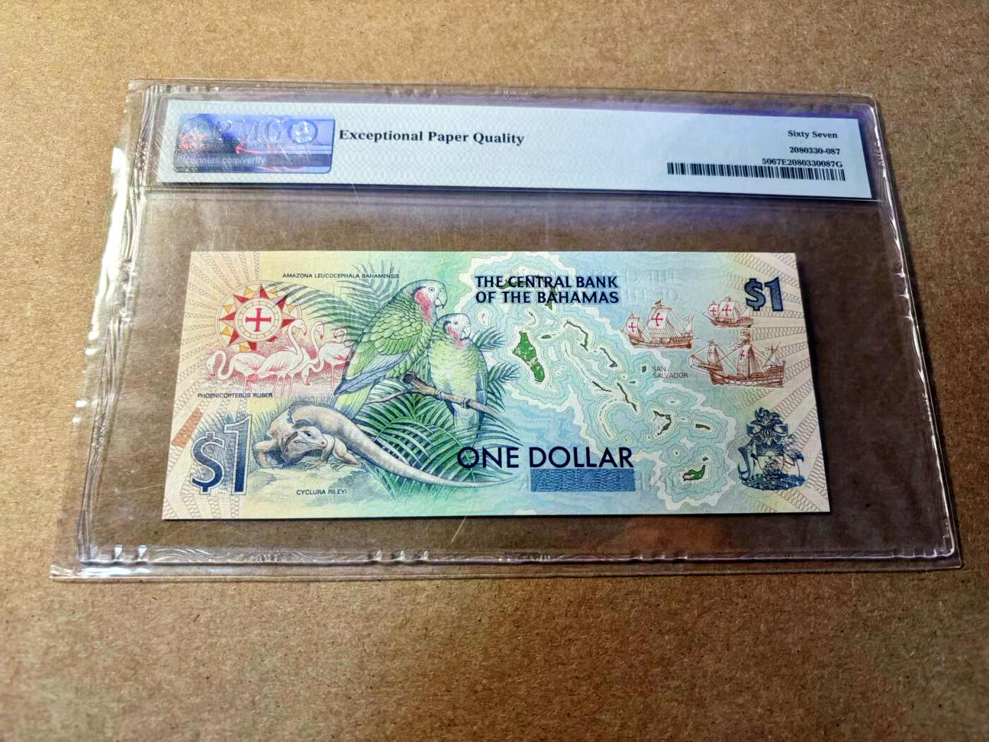 【Blue Auction】✨世界纸币精拍第520期【精】 巴哈马 1992年1元 PMG67EPQ 高分 哥伦布