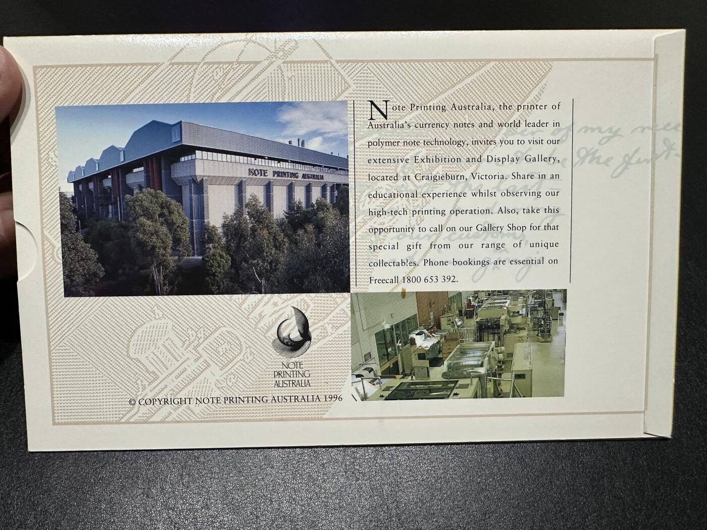 《外钞收藏家》第三百九十八期 1996年澳大利亚50元 AA冠 原装册子