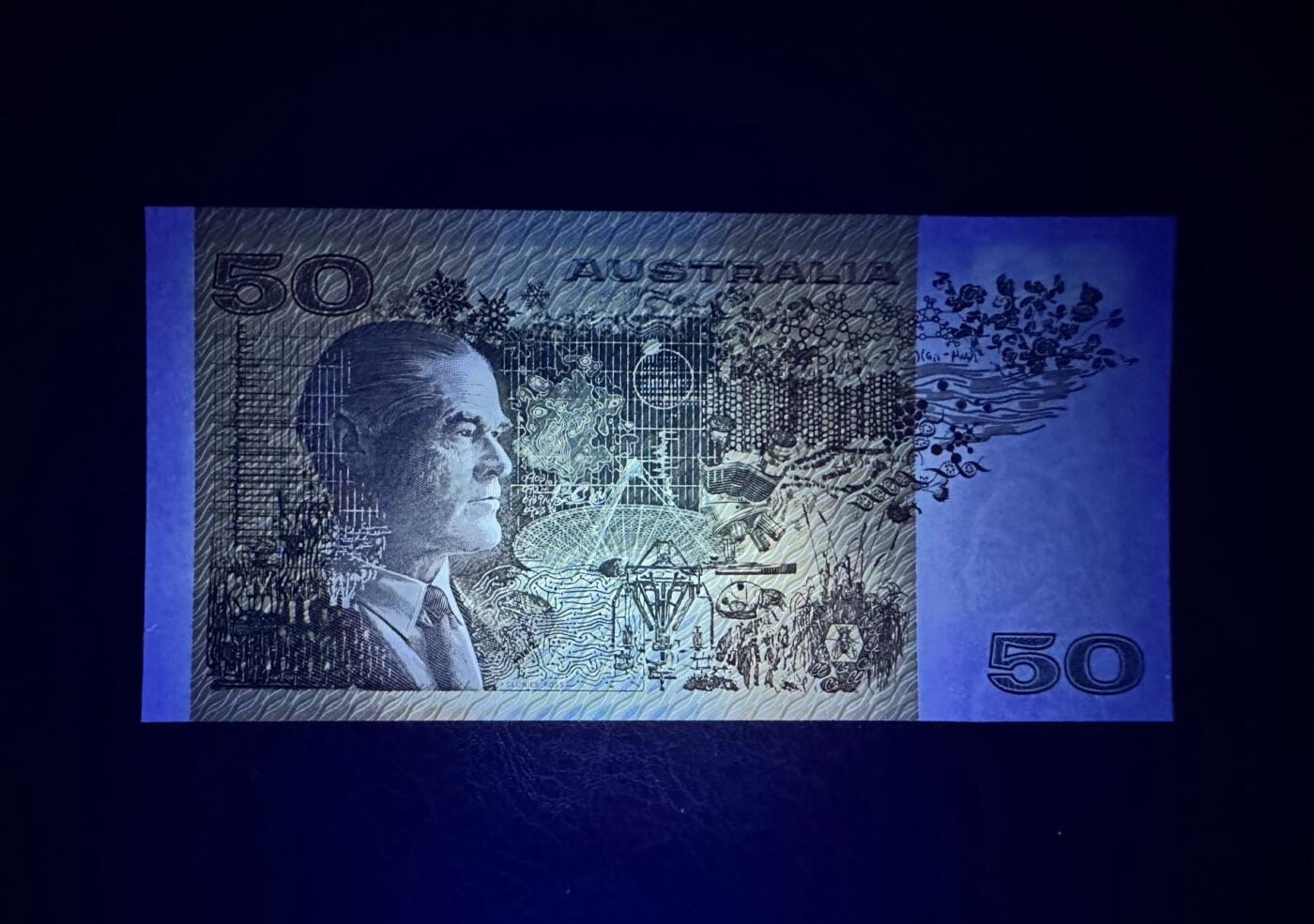 收藏联盟Quantum Auction 第366期拍卖  澳大利亚1973-94年50元 品相UNC 青霉素萃取提纯并投入临床应用者 弗洛里