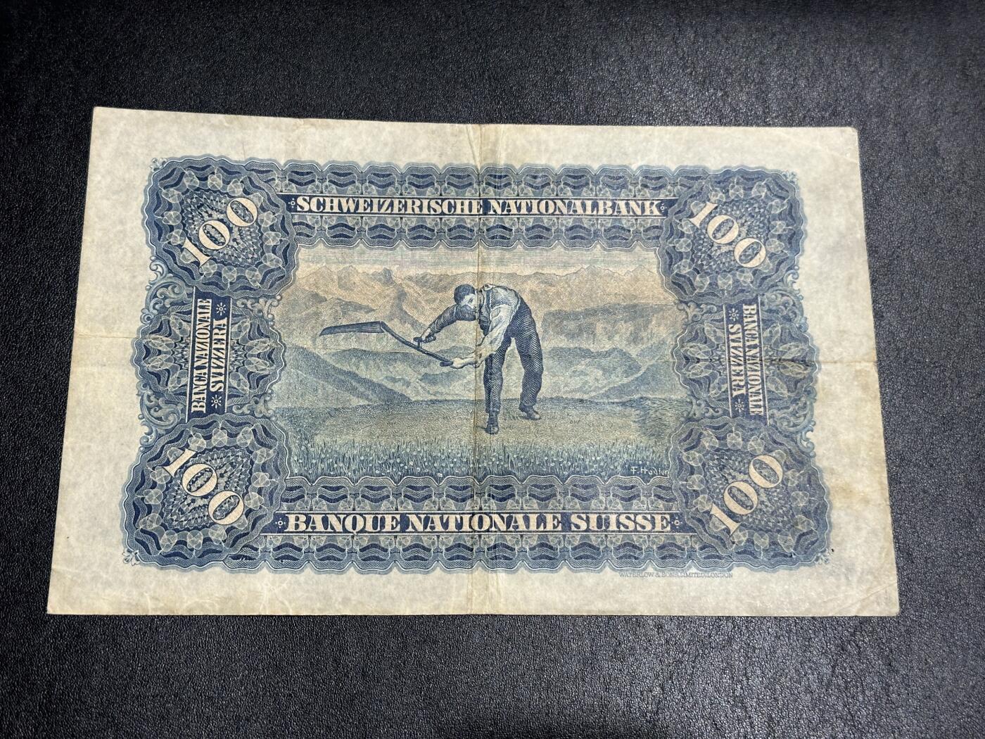 《外钞收藏家》第三百九十九期 1927年瑞士100法郎 非全新 品相如图