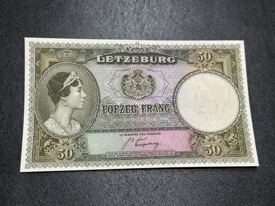 《外钞收藏家》第四百零二期 - 1944年卢森堡50法郎 全新UNC BWC经典作品 A冠