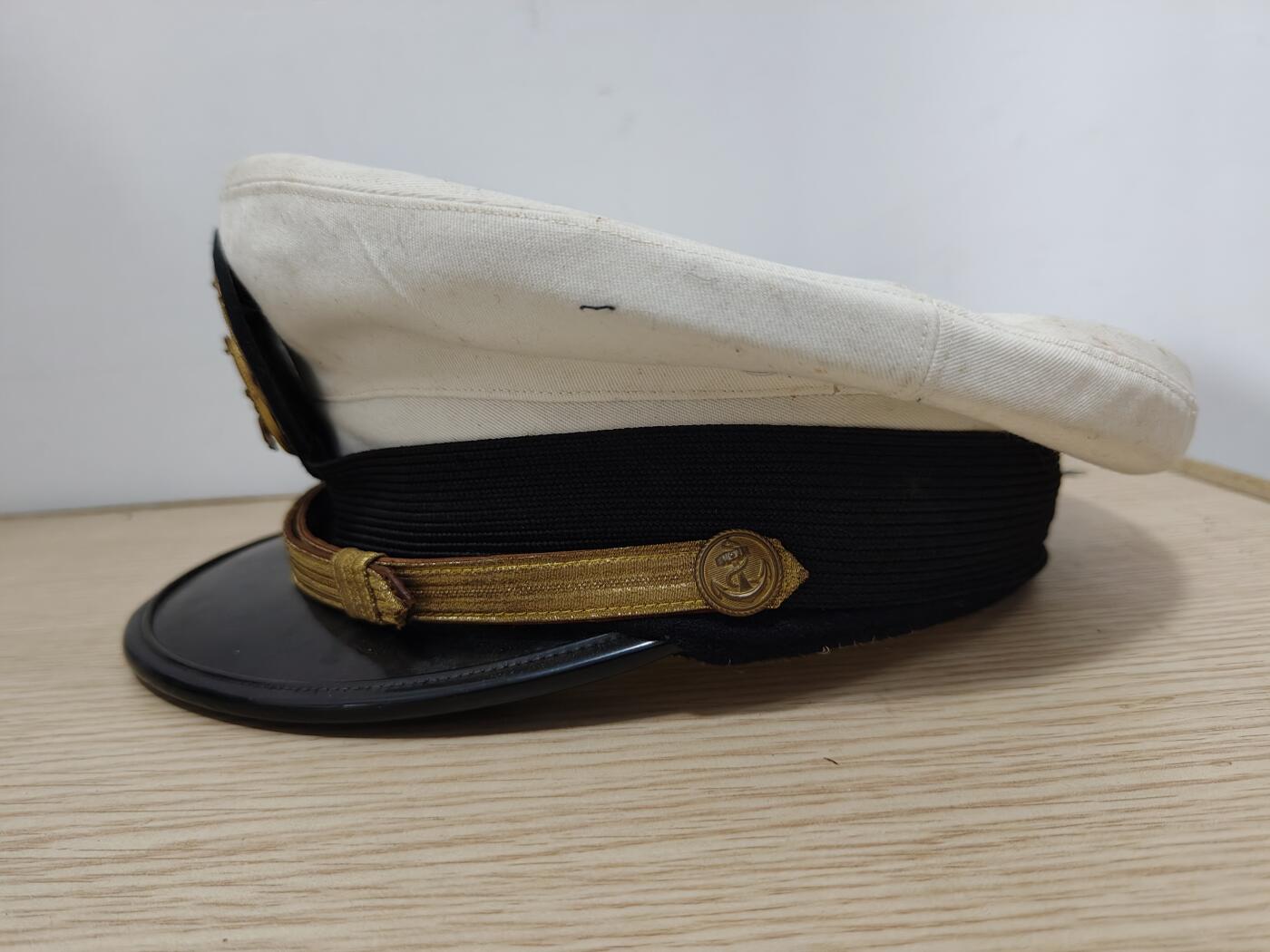 全场0元起拍 第180期 咸鱼国勋章拍卖专场 8月7日（周三）下午6：00开始 日本海自尉官大檐帽 头围57