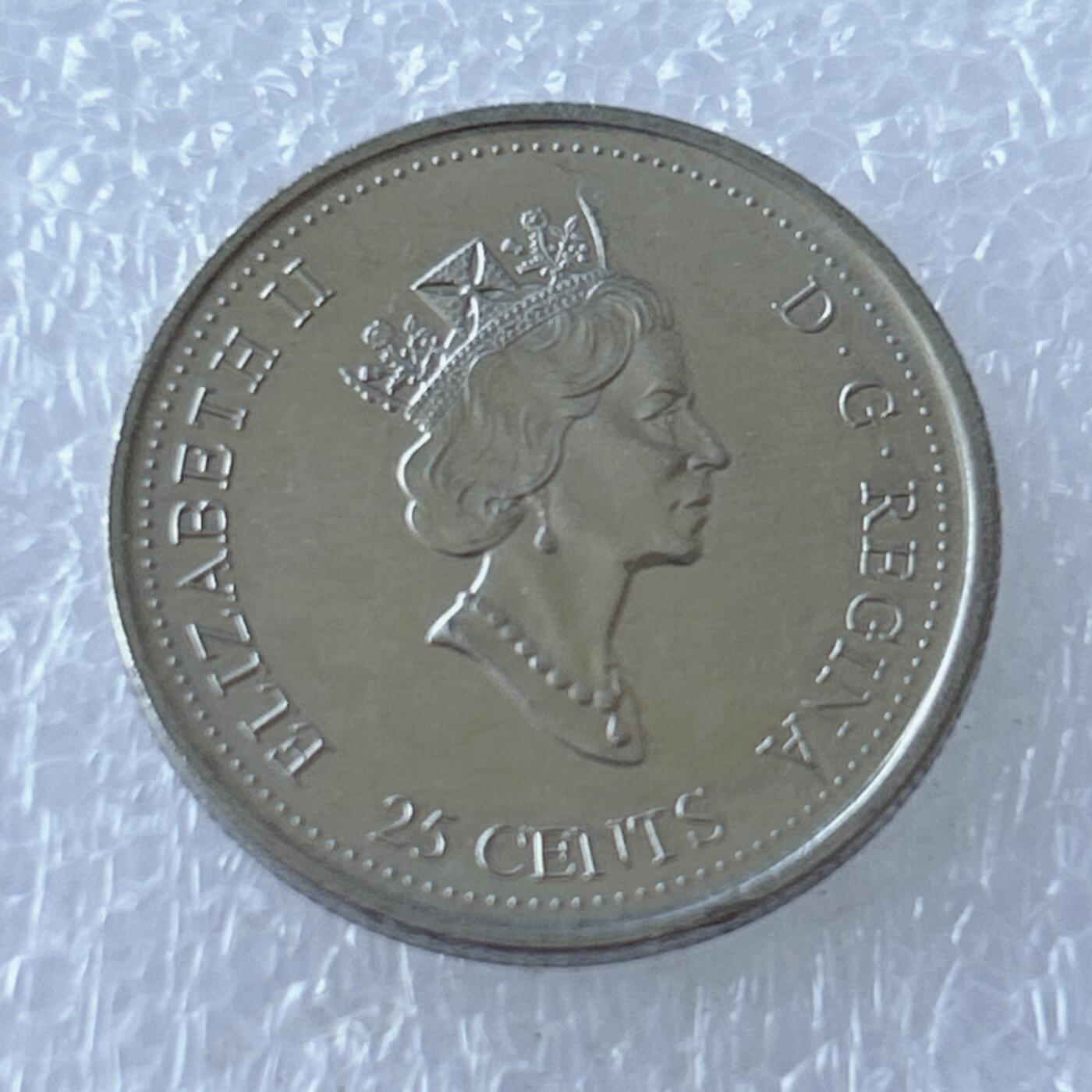 第一海外回流一元起拍收藏 散币专场 第107期 加拿大2000年图腾家庭25分纪念币