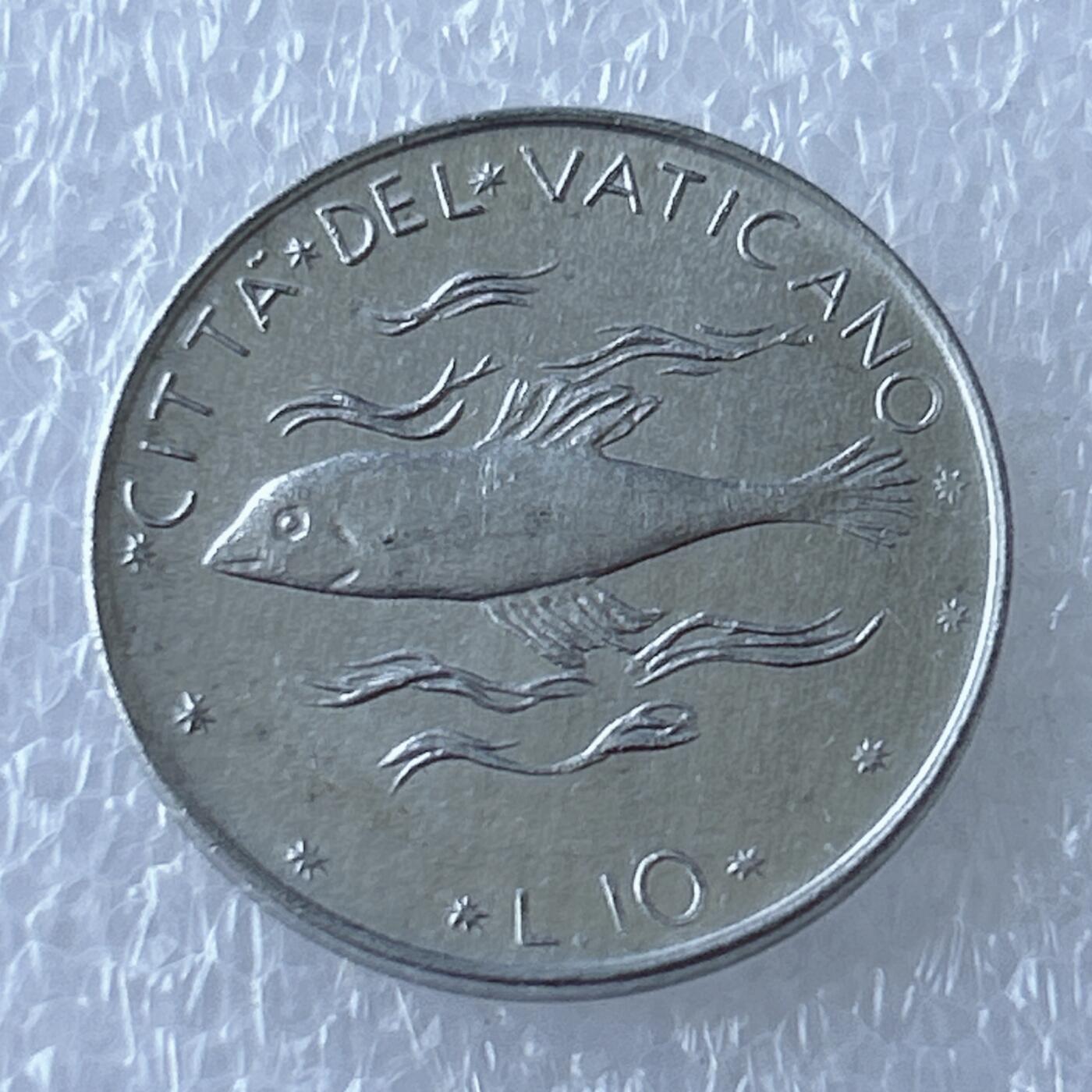 第一海外回流一元起拍收藏 散币专场 第107期 梵蒂冈10里拉铝币 好品