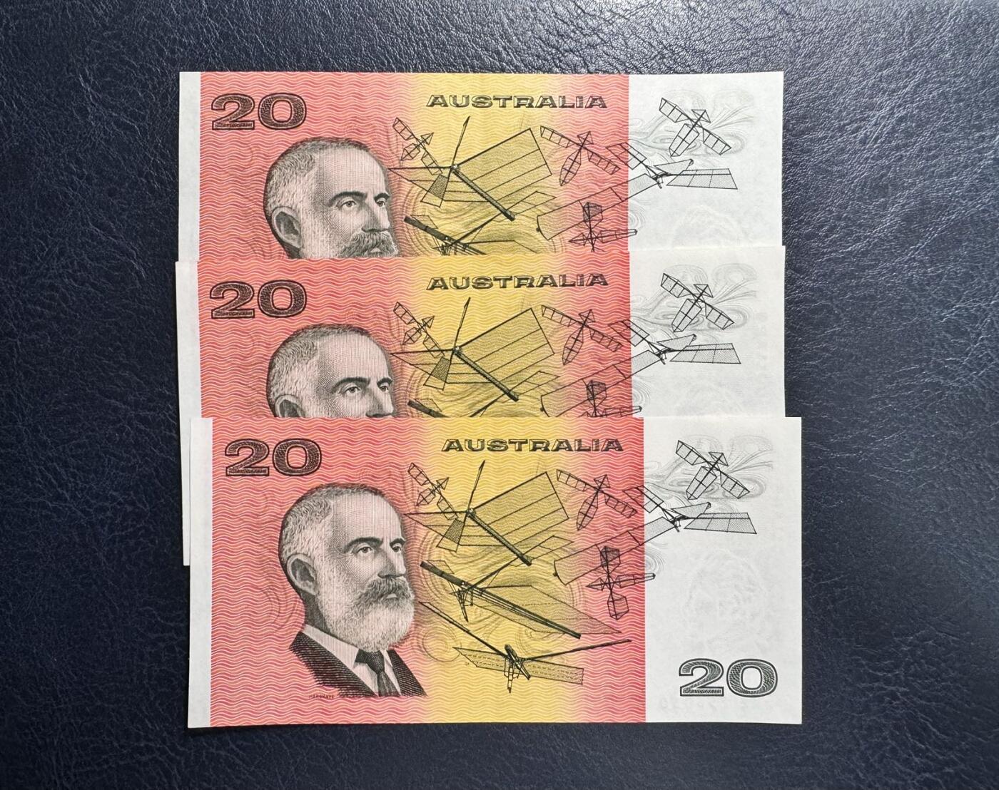 收藏联盟Quantum Auction 第366期拍卖  澳大利亚1978-89年版20元 非全新 品相如图 王牌飞行员史密斯