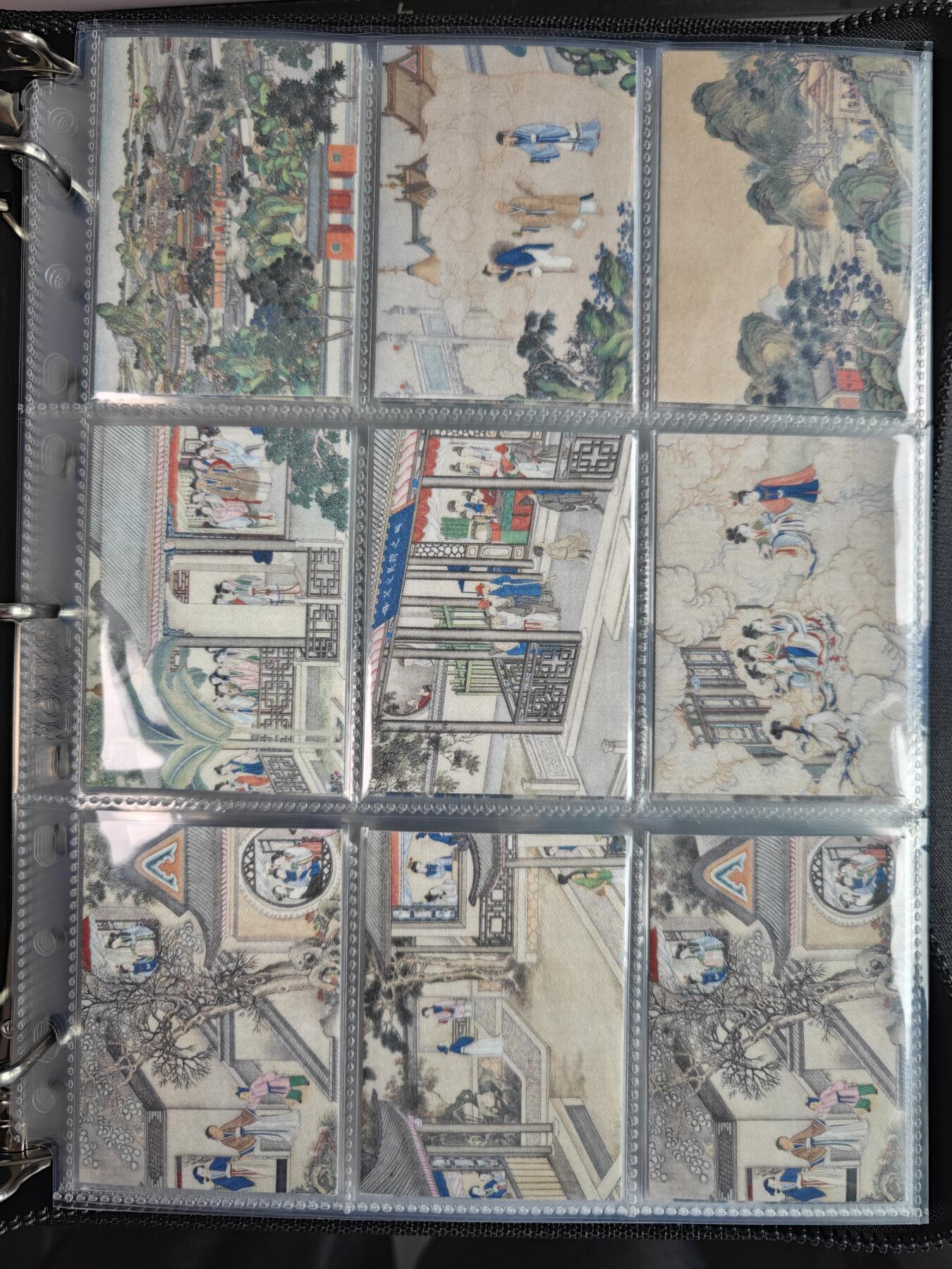 玩卡战线超级大甩拍第3期（216件好物、稀缺、镇册之宝） 卡联社-孙温绘红楼梦丝绢卡120张+12张判词卡全+高端定制D环卡册，非常稀少，非常值得珍藏