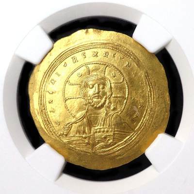 NGC评级币高分古拜占庭碟形金币君士坦丁九世凝绿轩西方古典钱币b28-15 - NGC评级币高分古拜占庭碟形金币君士坦丁九世凝绿轩西方古典钱币b28-15
