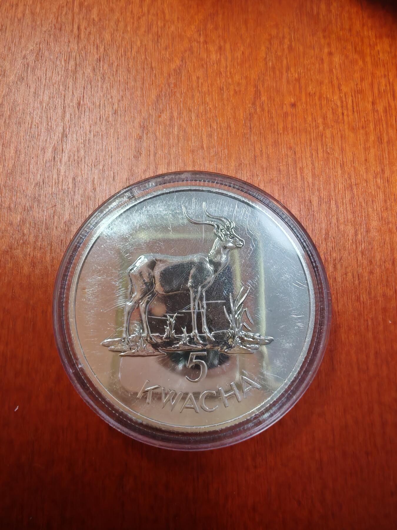 长老汇龙年精选第十八场拍卖 1979赞比亚驴羚5卡瓦查精制银币，3250枚