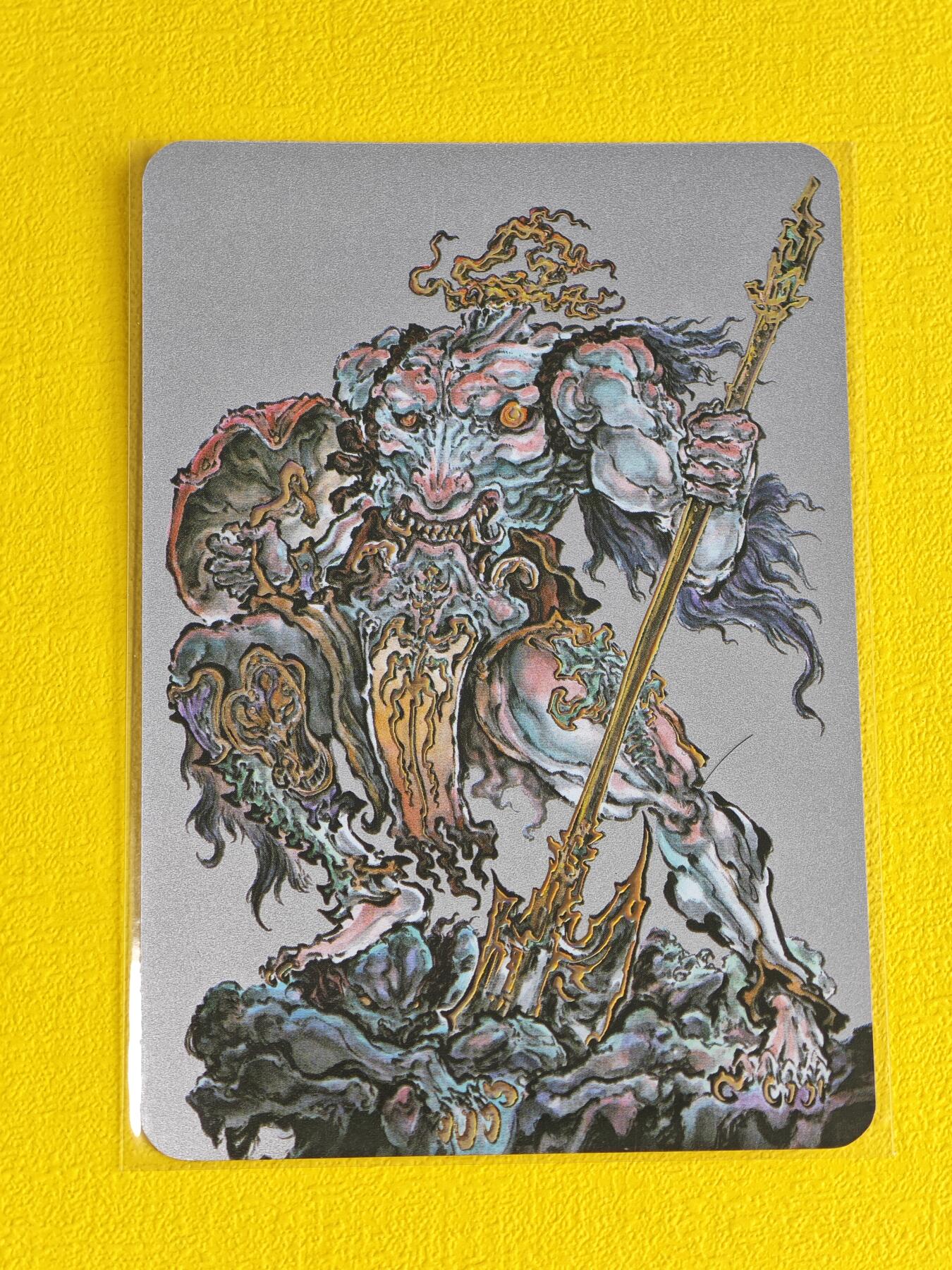 玩卡战线超级大甩拍第3期（216件好物、稀缺、镇册之宝） 启读-沈鑫绘刑天银卡，编号55