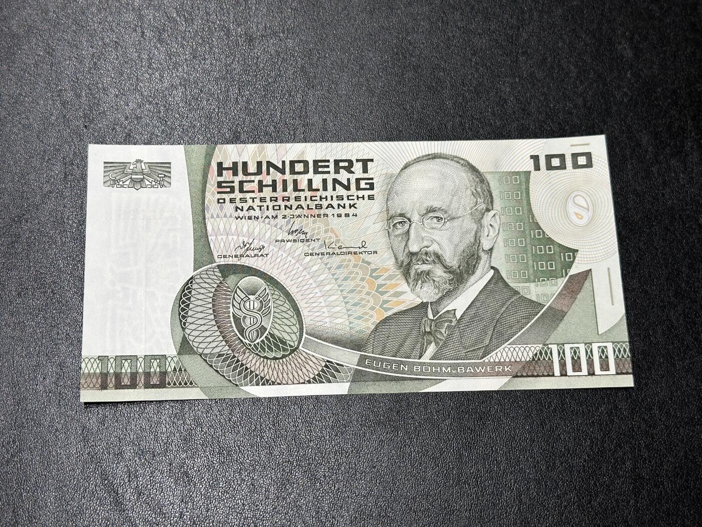 《外钞收藏家》第三百九十九期 1984年奥地利100先令 全新UNC