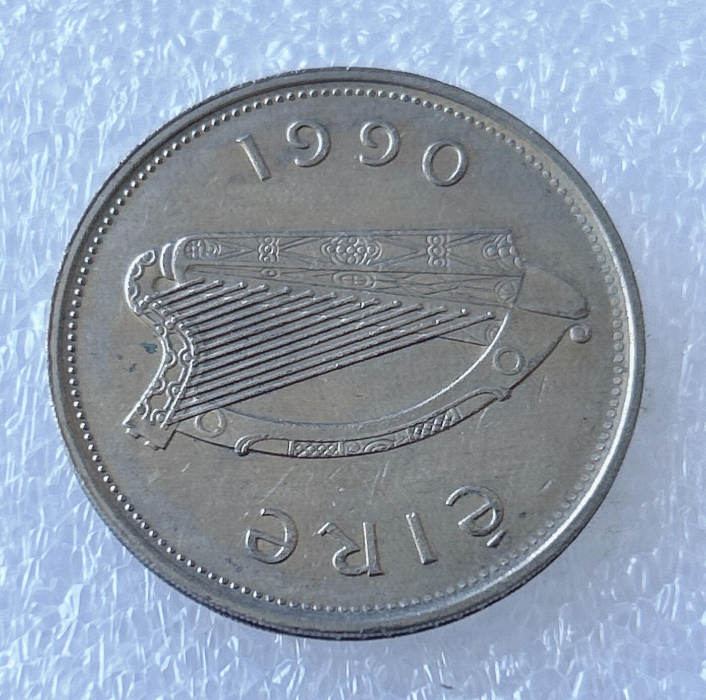 第一海外回流一元起拍收藏 散币专场 第107期 爱尔兰1990年1镑 大麋鹿