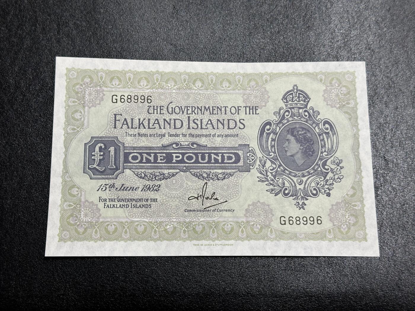《外钞收藏家》第三百九十九期 1982年福克兰群岛1镑 全新UNC