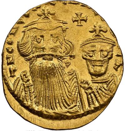 梧彩钱庄捡漏拍捌月 - Constans II & Constant.IV 拜占庭帝国君士坦斯二世金币
