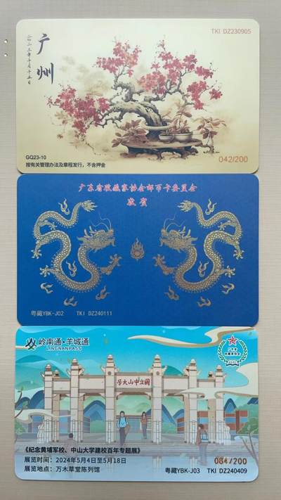 《卡拍》第300期精品拍卖8月10日晚22：10时延时截拍 广东省藏协邮币卡委员会交联纪念卡三枚全组（已不再发行），未使用新卡。第一枚《会员代表大会》卡发行200枚，其中180枚赠送参加会议人员，卡号尾号1688。