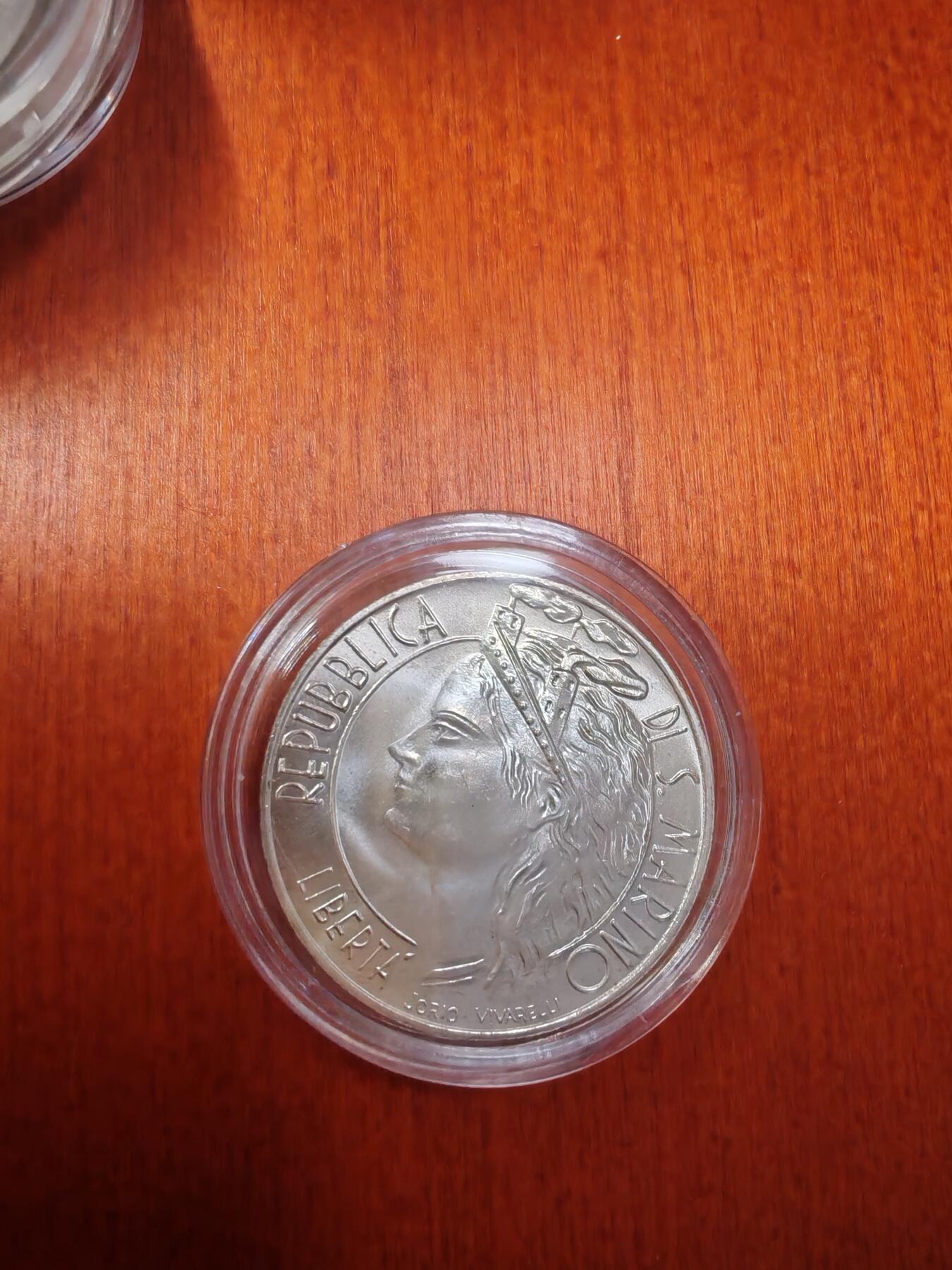长老汇龙年精选第十八场拍卖 1986圣马力诺足球1000里拉银币