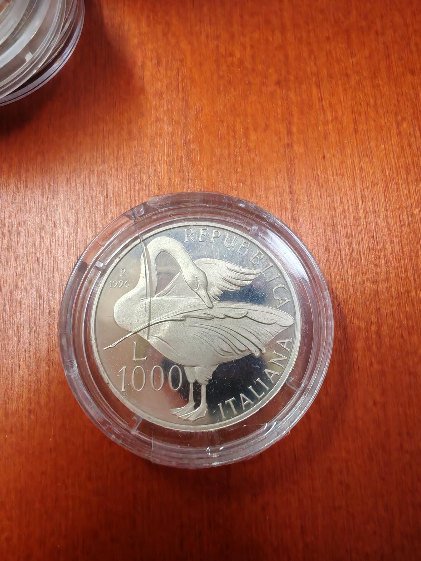 长老汇龙年精选第十八场拍卖 1996意大利蒙塔尔1000里拉精制银币，量稀少