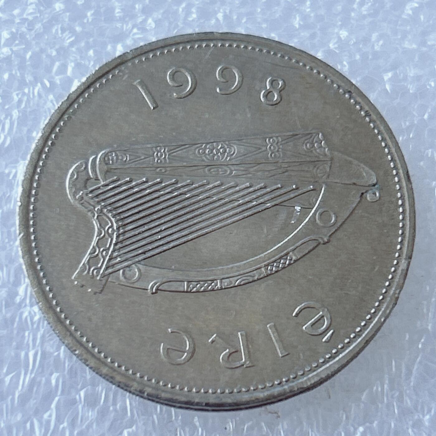 第一海外回流一元起拍收藏 散币专场 第107期 爱尔兰1998年1镑 大麋鹿 好品