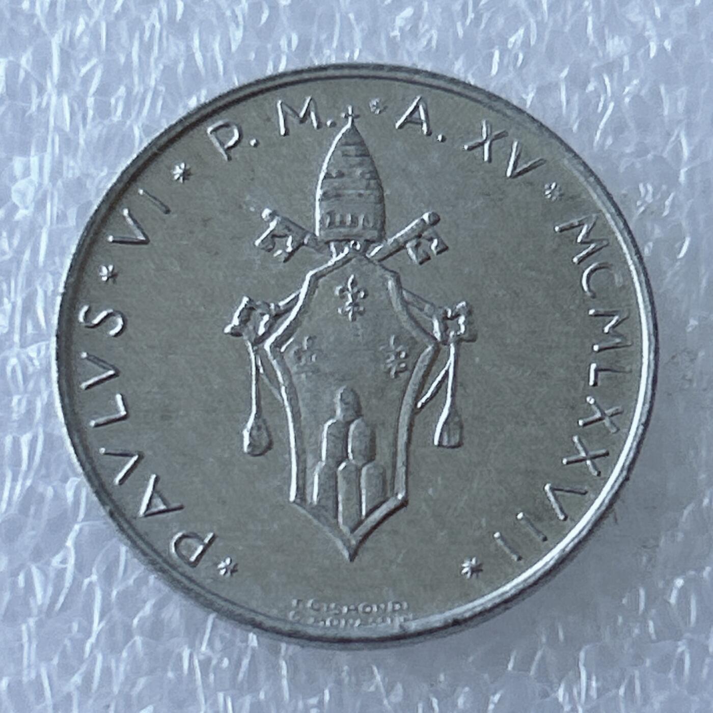 第一海外回流一元起拍收藏 散币专场 第107期 梵蒂冈10里拉铝币 好品