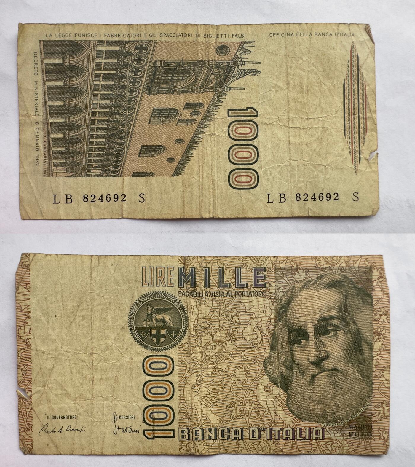 通元堂专场第三期无押金可累计捡漏，全场50包邮，偏远地区除外。 意大利1982年1000里拉
