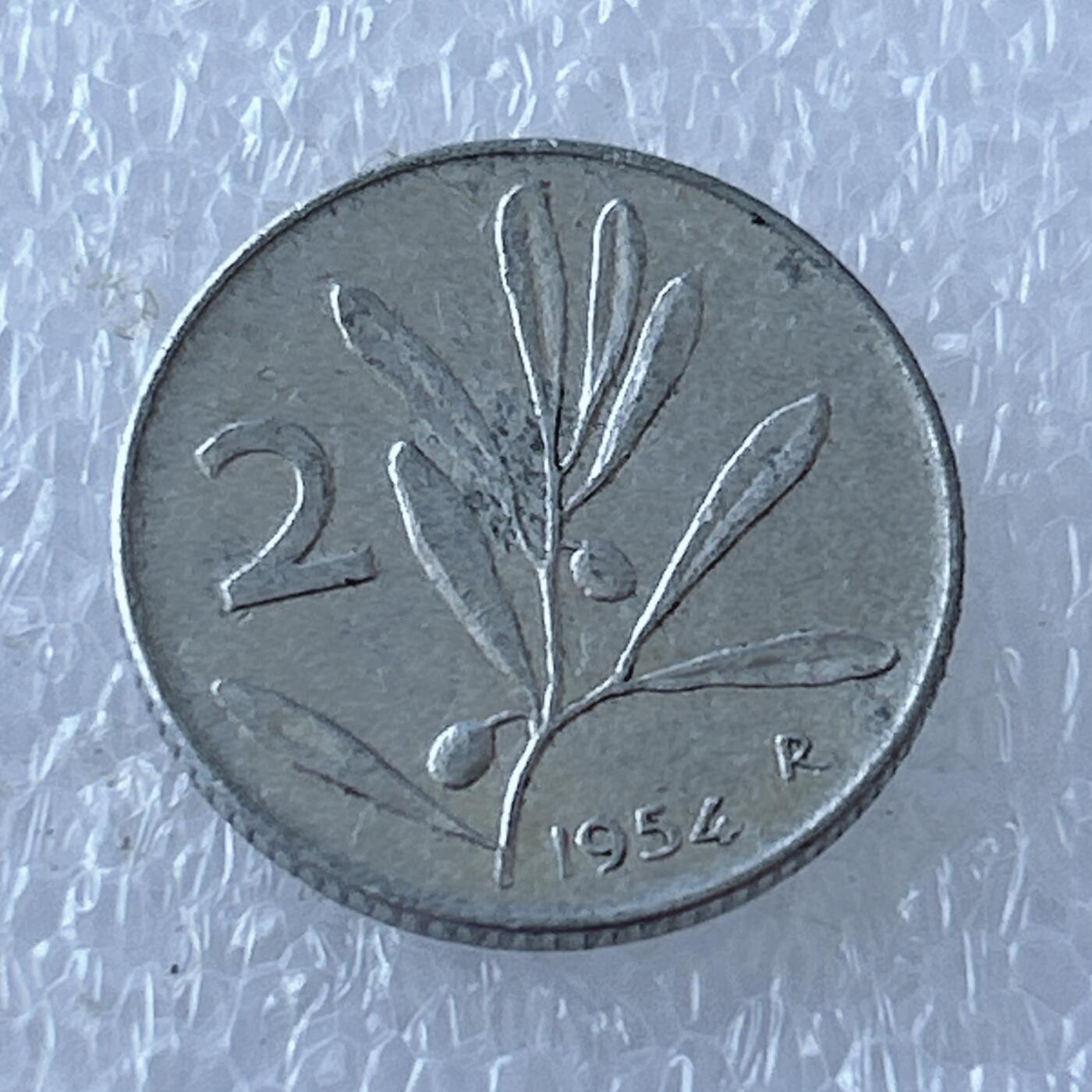 第一海外回流一元起拍收藏 散币专场 第107期 意大利1954年2里拉铝币