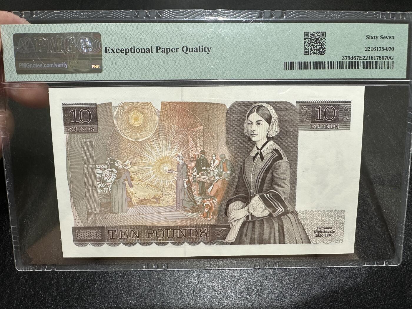 《外钞收藏家》第三百九十九期 1987-88年英国D序列10镑 PMG67