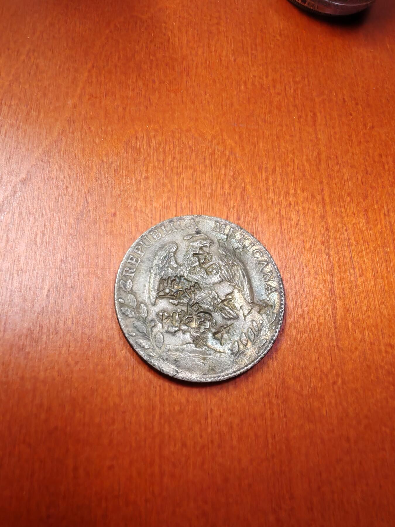 长老汇龙年精选第十八场拍卖 1891墨西哥鹰洋8里亚尔银币，有戳
