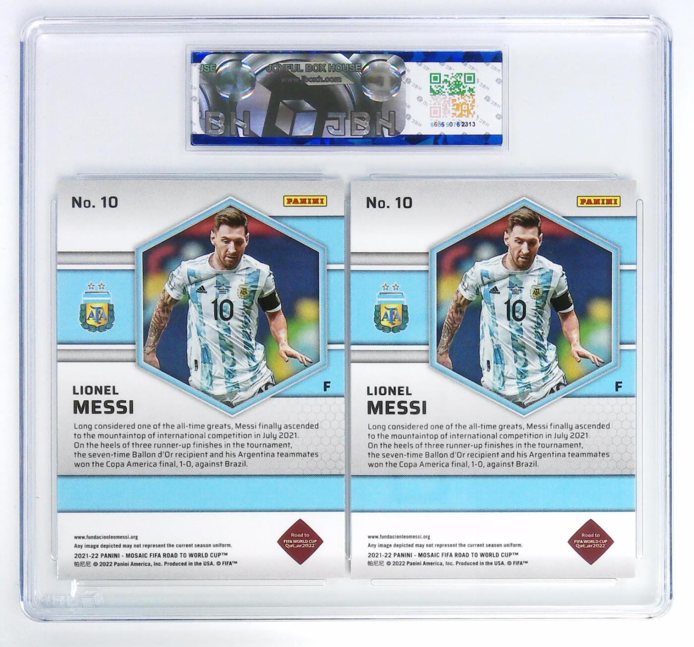 球星卡 PANINI MOSAIC W/C QATAR LIONEL MESSI #10 JBH双拼卡