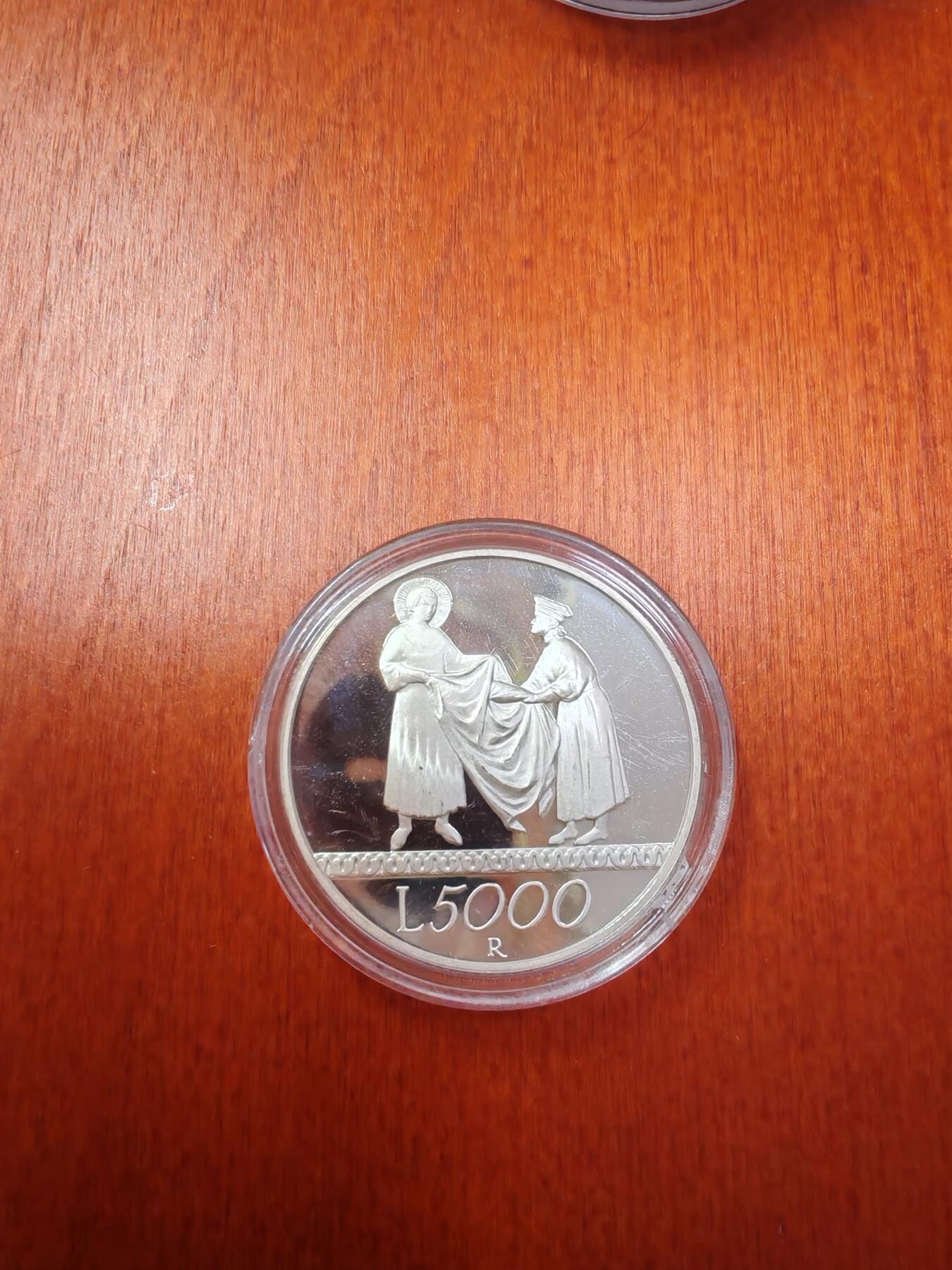 长老汇龙年精选第十九场拍卖 1999意大利千禧年之团结5000里拉精制银币，8170枚