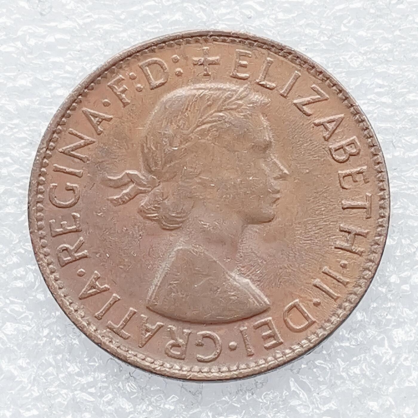 海外回流1元起拍小铺 各国钱币散币场 第14期 澳大利亚1961年1便士铜币 伊丽莎白女王版