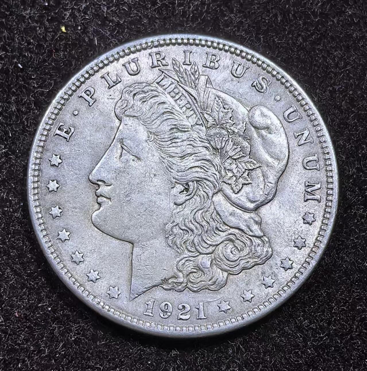 北京马甸外国币专卖微拍第124期，外国金银币专场，陆续上新，欢迎关注 好品相1921年美国摩根银币