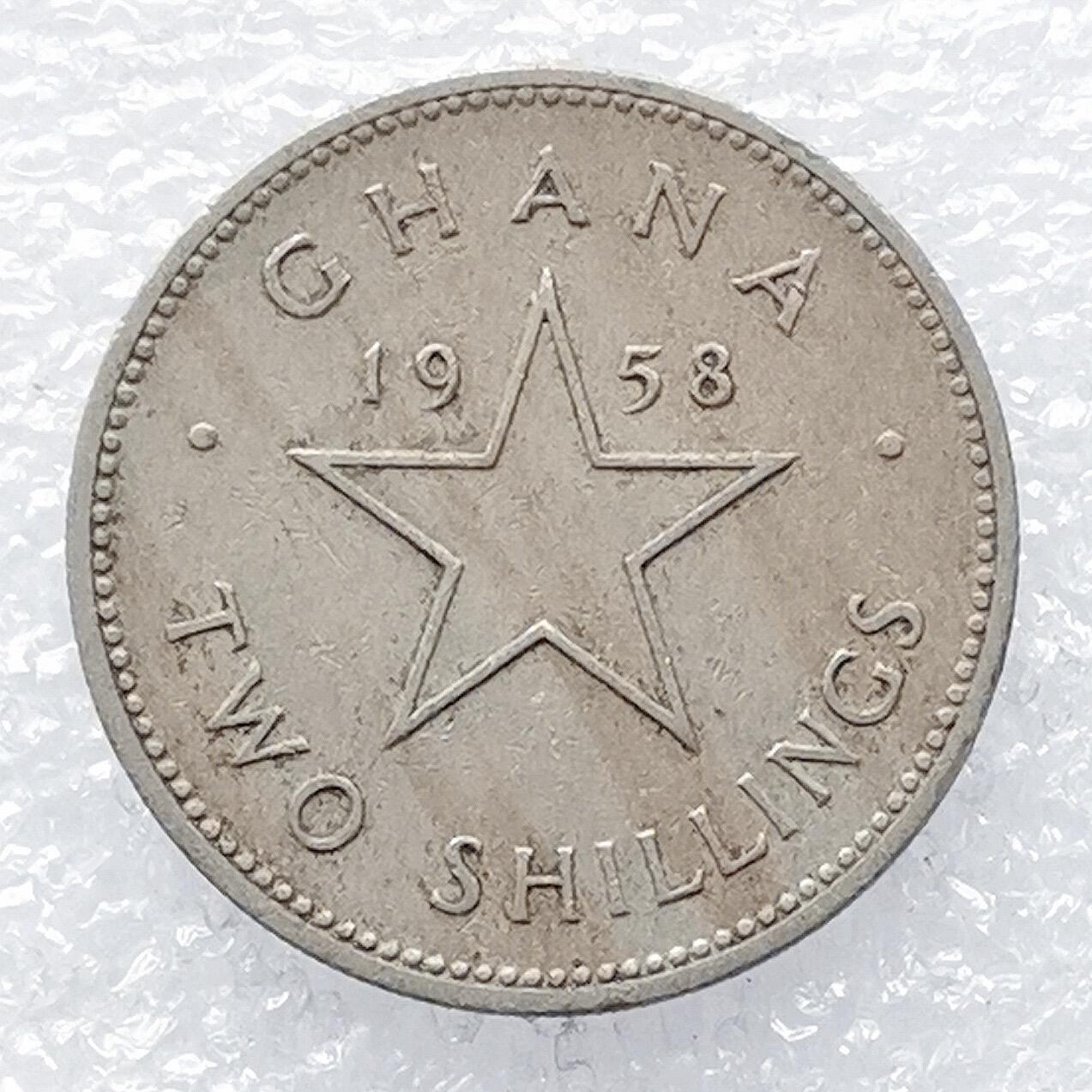 海外回流1元起拍小铺 各国钱币散币场 第14期 加纳1958年2先令 最大面值