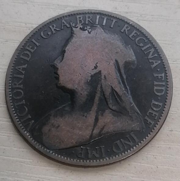 招财猫的储钱罐硬币拍卖第24场 英国1896年一便士大铜币