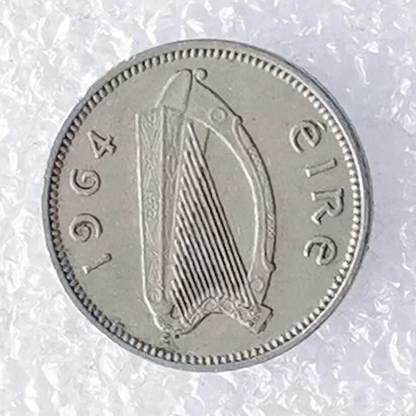 海外回流1元起拍小铺 各国钱币散币场 第14期 爱尔兰1964年3便士