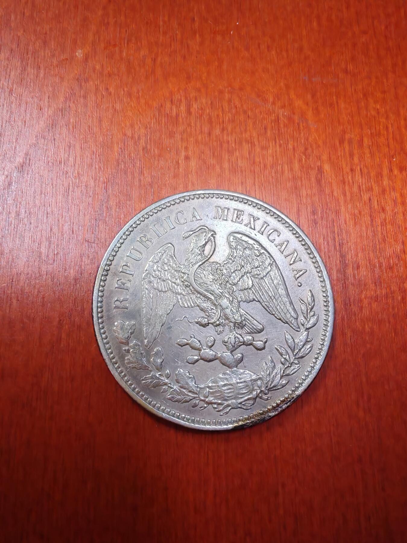 长老汇龙年精选第十九场拍卖 1909墨西哥1比索鹰洋，直边