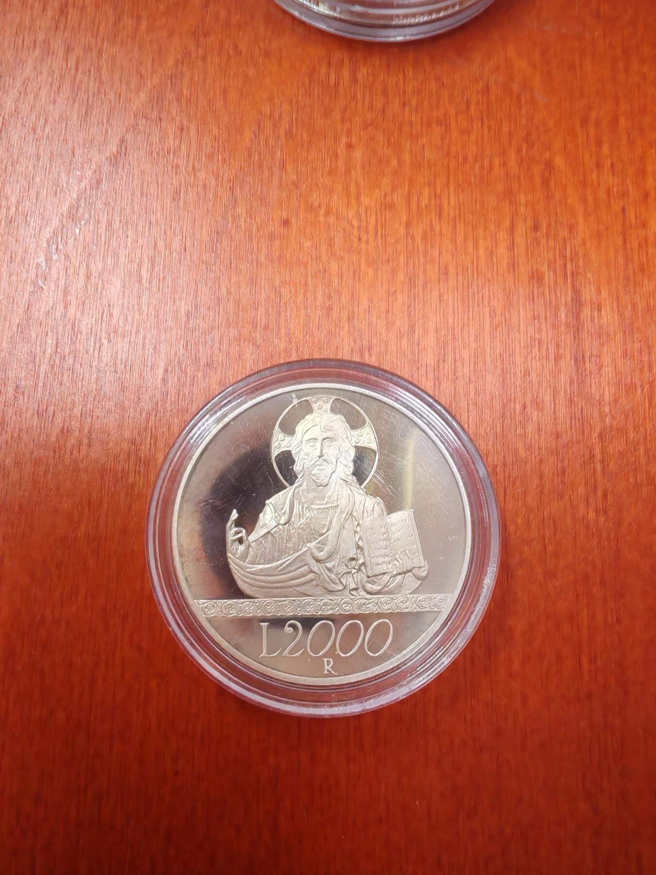 长老汇龙年精选第十九场拍卖 1998意大利千禧年之信仰2000里拉精制银币，7880枚
