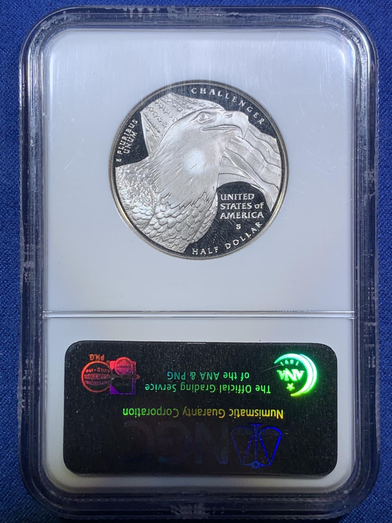 《竞宝斋》第295场- 周日，周一  2场连拍 （全场包邮） NGC PF70UC 美国2008年S版白头海雕半美元