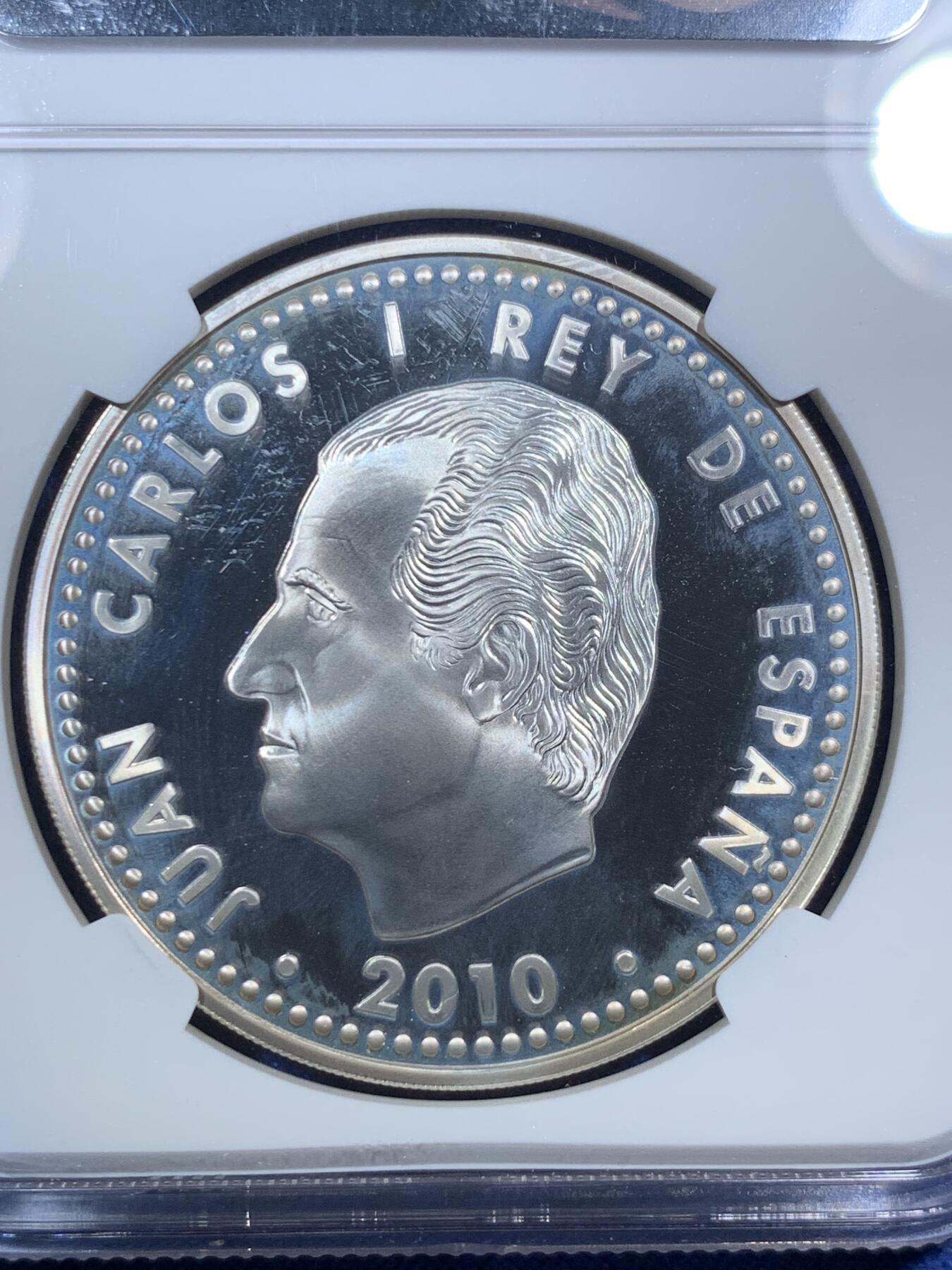 《竞宝斋》第295场- 周日，周一  2场连拍 （全场包邮） NGC PF67UC 西班牙2010建筑师安东尼奥高迪10欧纪念币