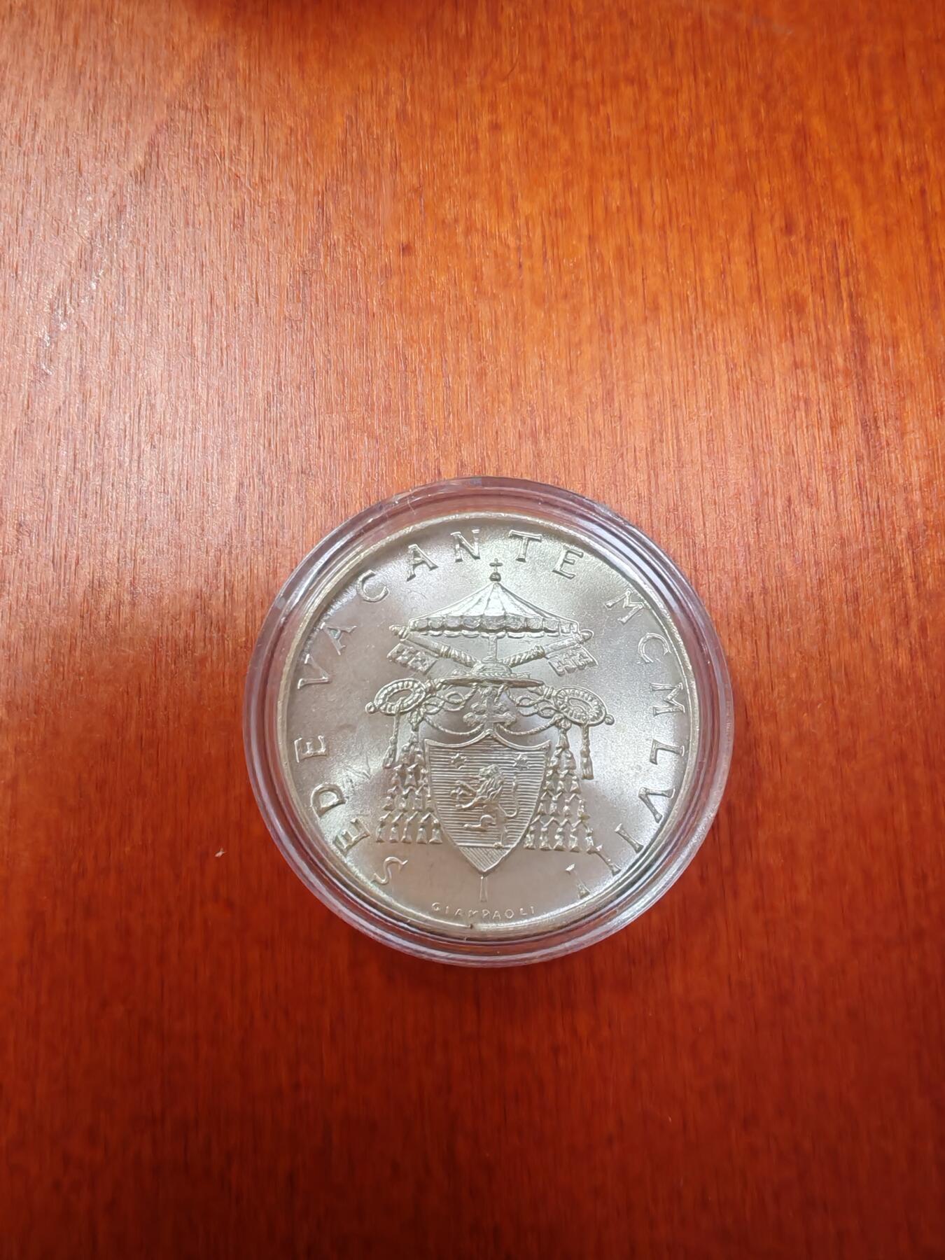长老汇龙年精选第十九场拍卖 1958梵蒂冈教皇缺位500里拉银币