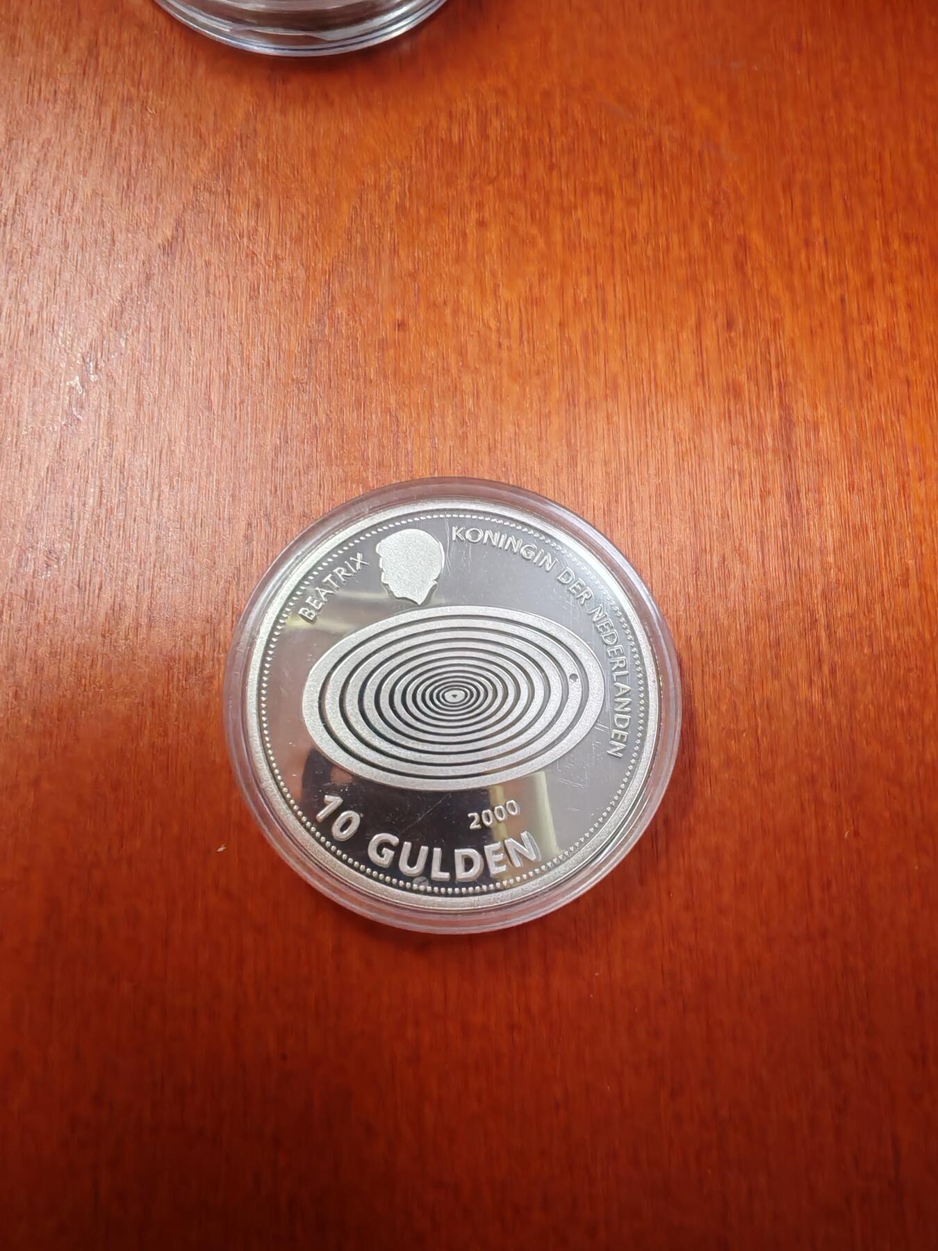 长老汇龙年精选第十九场拍卖 1999荷兰碧翠丝千禧年10盾精制银币
