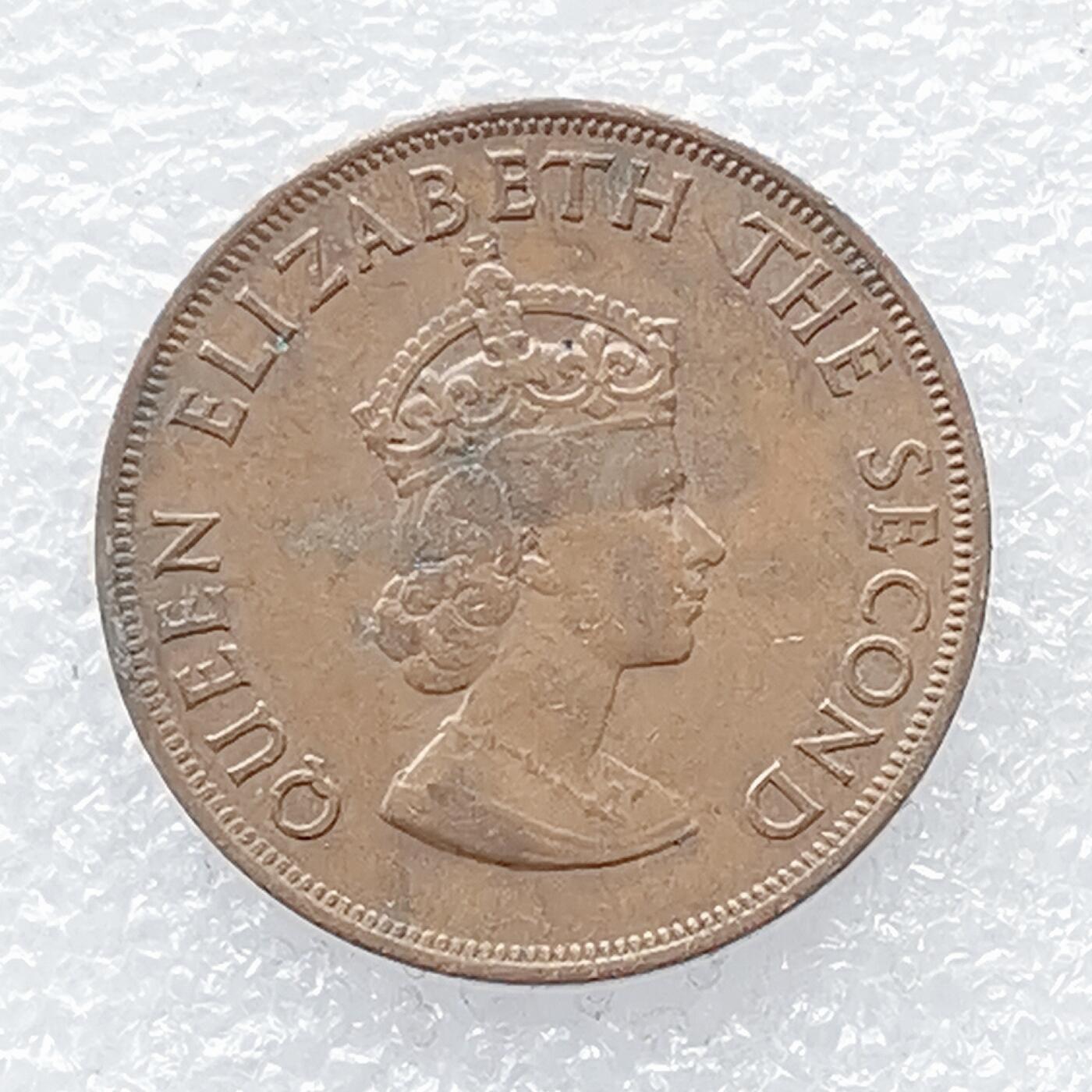 海外回流1元起拍小铺 各国钱币散币场 第14期 英属泽西岛1960年伊丽莎白二世一便士铜币