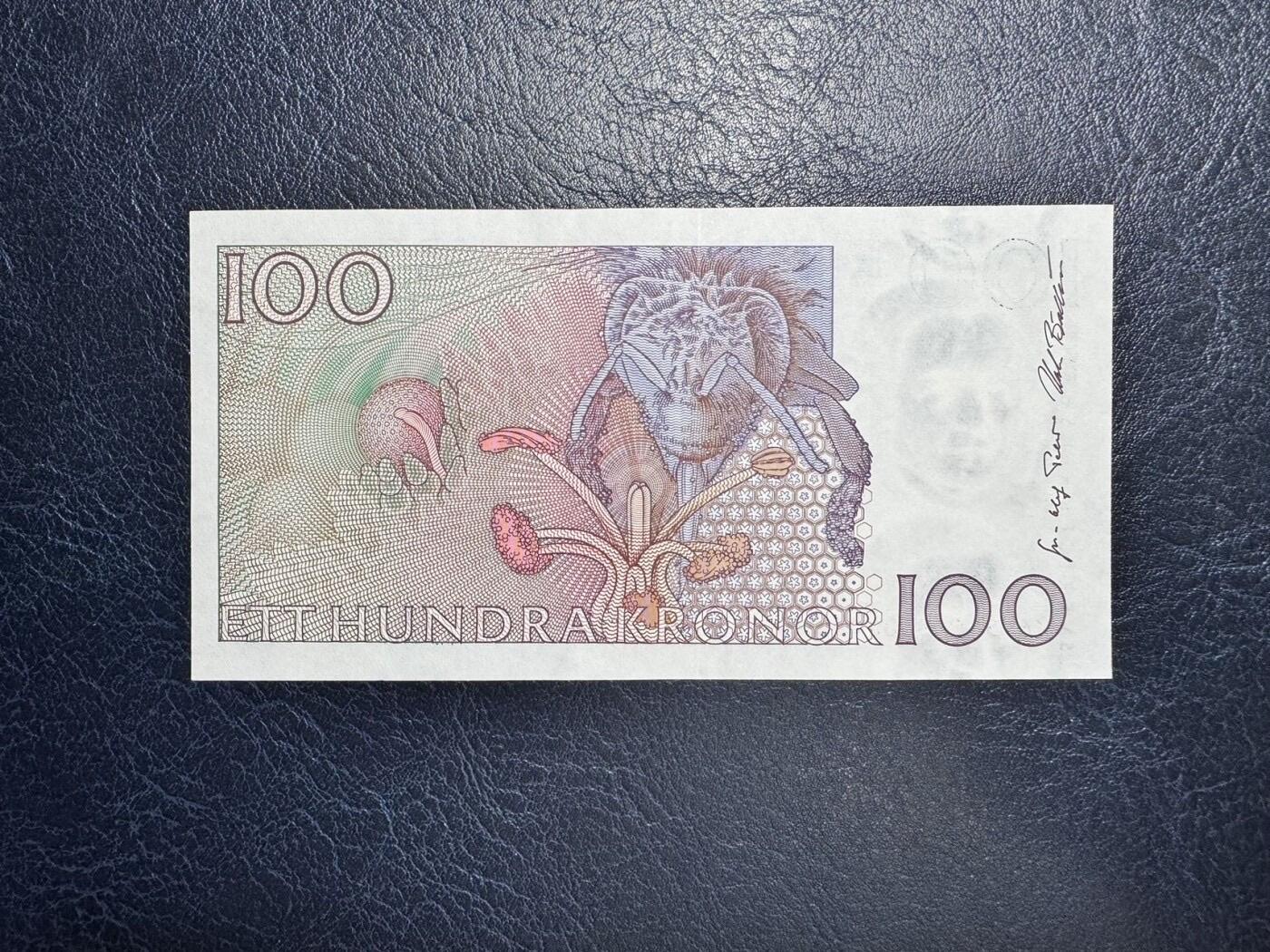 收藏联盟Quantum Auction 第366期拍卖  瑞典1996年100克朗 品相全新UNC 林奈