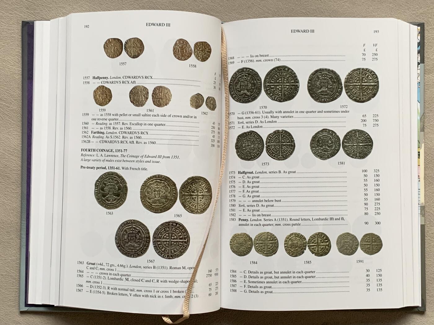 《竞宝斋》第295场- 周日，周一  2场连拍 （全场包邮） 2023版斯宾克英国钱币标准目录，评级公司的目录编号来源之一，收录从公元前150年-1971年间的英国钱币