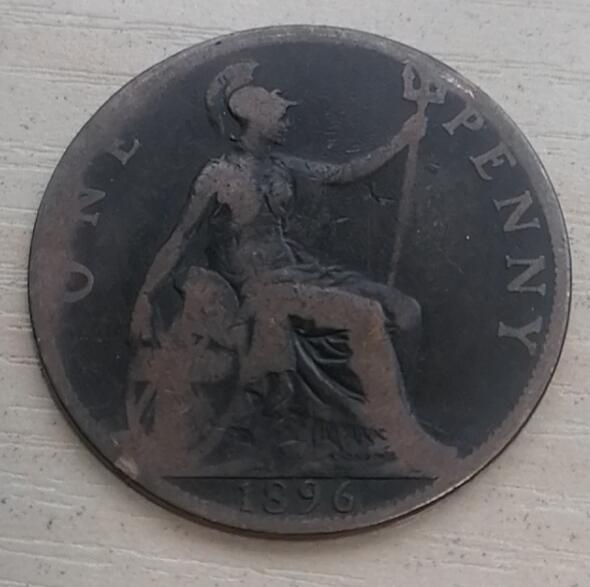 招财猫的储钱罐硬币拍卖第24场 英国1896年一便士大铜币
