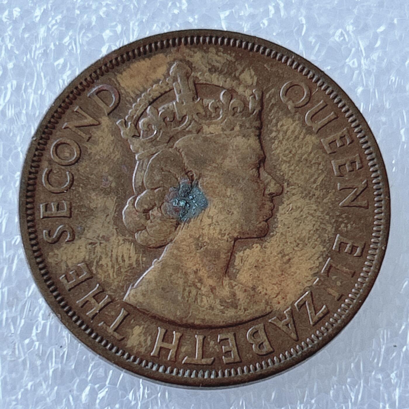 第一海外回流一元起拍收藏 散币专场 第107期 东加勒比1958年2分大铜币